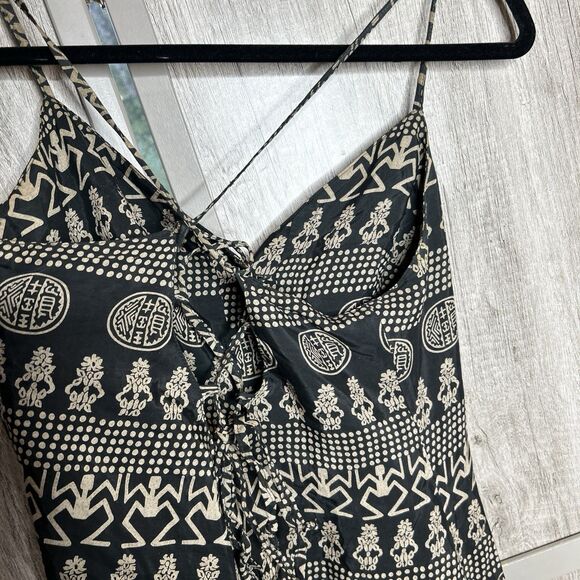 Stilo Noir Dress Size 46 Midi Spaghetti Straps Made in Italy - Picture 6 of 9